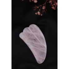 Gua Sha Pembe Kuvars Taşı 7 cm Vücut ve Yüz Cilt Masaj Taşı - MS0051