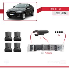 OMAY Bmw X6 2008-2014 Arası Fly Model Ara Atkı Tavan Barı Gri