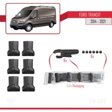 OMAY Ford Transit 2014 ve Sonrası Fly Model Ara Atkı Tavan Barı Gri 3 Adet Bar