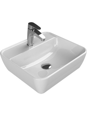 Turkuaz Seramik Turkuaz Cerastyle (One) Tezgah Üstü Çanak Lavabo 46X42