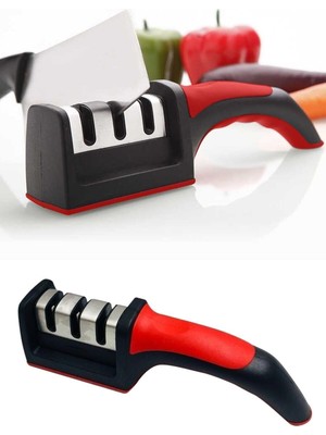 Baysa Profesyonel Çelik 3 Açılı Bıçak Bileyici