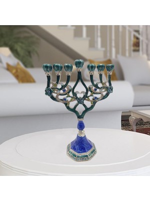 CHASOE Menorah Mumluk Hanuka Yıldız Candelabra Partisi Yemek Masası Dekor D (Yurt Dışından)