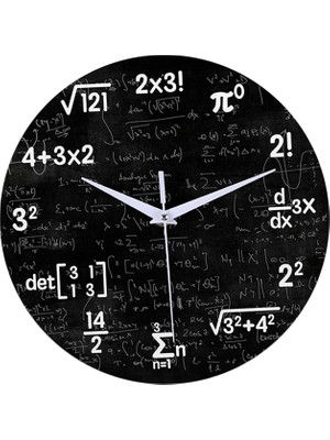 CHASOE Modern Yuvarlak Duvar Saati Çocuklar Için 12IN Kuvars Saatler Ev Ofis Okul Matematik (Yurt Dışından)