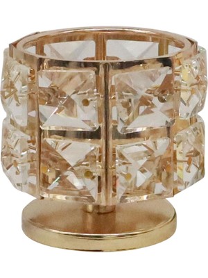 CHASOE Diamante Tealight Mumluklar Kristal Şamdanlar Tepsi Düğün Ev Için 8x7.5 cm (Yurt Dışından)