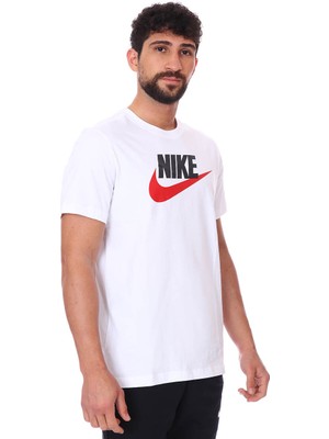 Nike Icon Futura Erkek Beyaz Günlük Stil Tişört AR5004-100