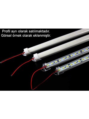 12 Volt Bantlı 5630 Ledli LED Bar  Alüminyum Çubuk LED 72 Ledli Kırmızı