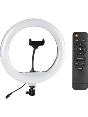 Juo YQ-320A Ring Light 30CM Kumandalı Led video ışığı (Ayak Dahil)