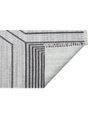 Eko Halı Asos As 05 Grey Jüt Görünümlü Yıkanabilir Kilim