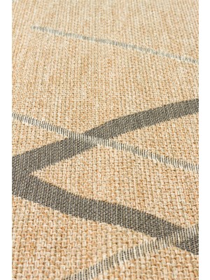 Eko Halı Brooklyn Brk 05 Natural Grey Kaymaz Dokuma Kilim