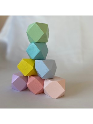 Tiny Wood Ahşap Denge Taşları  7' Li