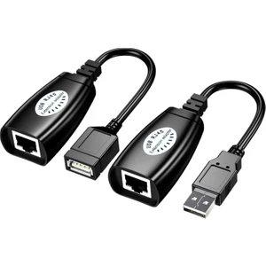 USB RJ45 Extender Rj 45 USB Ek Uzatıcı CAT5E 6 Kablosu Ekleme Extensıon Extender RJ45 USB Uzatma