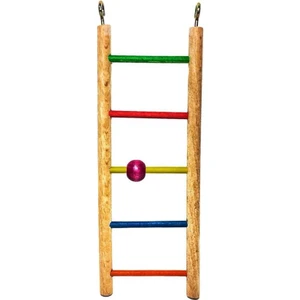 Ans Boncuklu Ahşap Merdiven Kuş Oyuncağı 23CM