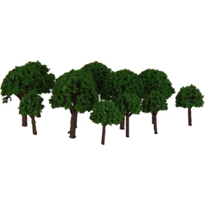 Vogue Element 50 Adet Yeşil Ağaçlar Model Düzeni Tren Demiryolu Diorama Sahne Peyzaj 1/500 (Yurt Dışından)