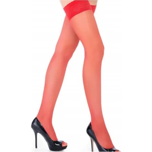 Fantazi Silikonlu Dantelli Kadın Jartiyer Çorabı