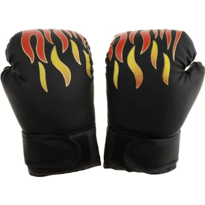 1 Pair Yaş 6-12KIDS 8 Oz Boks Eldiveni Gençlik Uygulama Eğitimi Kickboks Kırmızısı(Yurt Dışından)