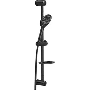 Delüxe Jet Black Sürgülü Duş Seti VS-6130 (Komple Siyah)