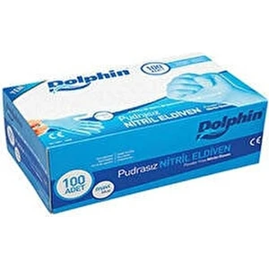 Mavi Nitril Eldiven Pudrasız 100'LÜ