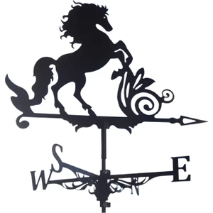 Pratik At Weathervane Çatı Dağı Hava Yanıdı Bahçe Dekorasyonu Süsleme (Yurt Dışından)