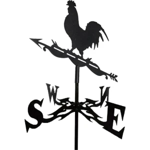 Çatı Dağı Weathervane Bahçe Hava Vane Rüzgar Yönünü Gösterge Horoz (Yurt Dışından)