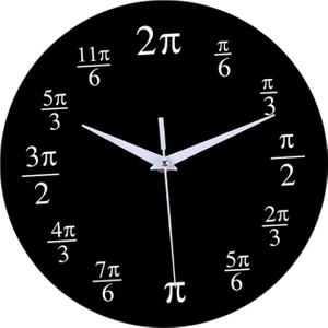 CHASOE Modern Yuvarlak Matematik Duvar Saati Çocuklar Için 12IN Kuvars Saatler Ev Ofis Okul Sınıfı (Yurt Dışından)