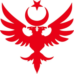 Göktürk Iki Başlı Kartal Etiket