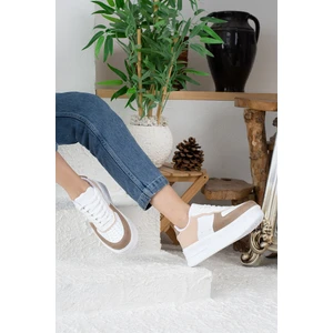 Imershoes Günlük Kadın Sneaker Bağcıklı Hafif Kalın Yüksek Tabanlı Yürüyüş Nefes Alan Spor Ayakkabı 451