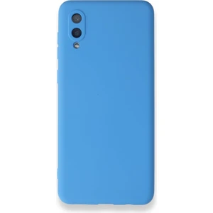 Bilişim Aksesuar Samsung Galaxy A02 Kılıf Lansman Içi Kadife Yumuşak Silikon Kılıf Kapak