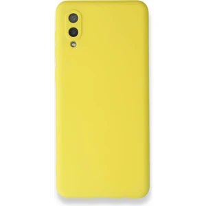 Bilişim Aksesuar Samsung Galaxy A02 Kılıf Lansman Içi Kadife Yumuşak Silikon Kılıf Kapak