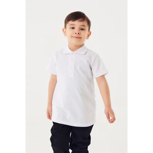 Polo Yaka Düğmeli Çocuk Tişört