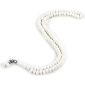 Kristal Görünümlü 99' Lu Tesbih Mevlüt Hac Umre 10 Adet Beyaz