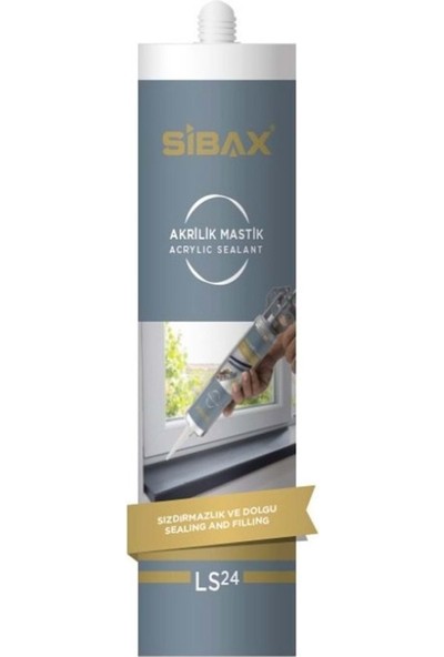 Sibax Silikonize Mastik Beyaz 450 gr