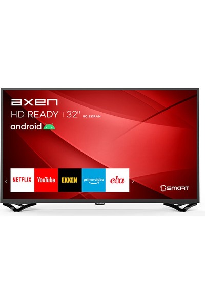Axen AX32DAB13 32" 80 Ekran Uydu Alıcılı HD Android Smart LED TV