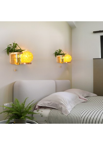 Kapalı Masif Ahşap Duvar Lambası (Yurt Dışından) fırsatları