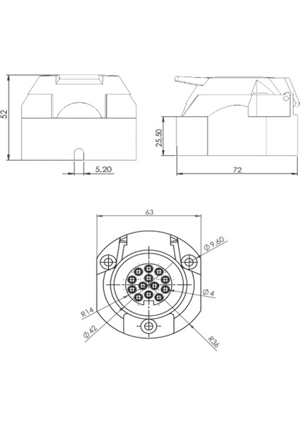 Römork Soketi - 13 Pin fiyatları