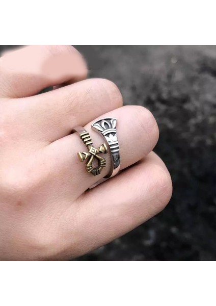TS001620 Mısır Gotik Anel Mühür Erkek Yüzük