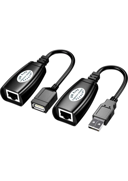 USB RJ45 Extender Rj 45 USB Ek Uzatıcı CAT5E 6 Kablosu Ekleme Extensıon Extender RJ45 USB Uzatma