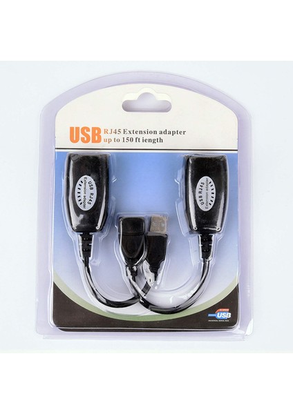 USB RJ45 Extender Rj 45 USB Ek Uzatıcı CAT5E 6 Kablosu Ekleme Extensıon Extender RJ45 USB Uzatma