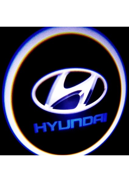 ensadepo Hyundai Kapı Altı LED Logo Yeni Nesil Mesafe Sensörlü Pilli Yapıştırmalı