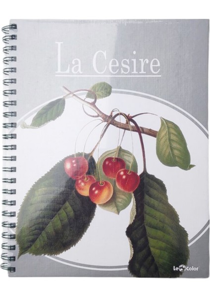 Kiraz Desen 2+1 Kareli & Çizgili 235X300 Spiralli Defter