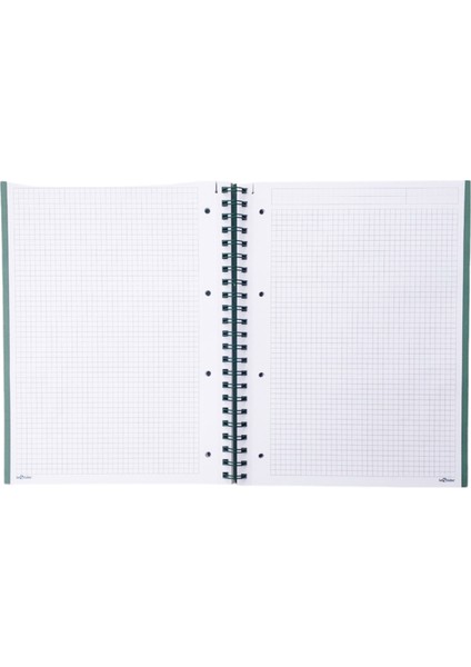 Elma Desen 2+1 Kareli & Çizgili 235X300 Spiralli Defter