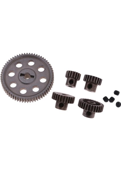 Metal Spur Diferansiyel Dişli 64T Motor Pinyon Seti Hsp 1/10 Rc Arabalar Için Set (Yurt Dışından)