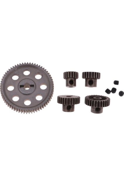 Metal Spur Diferansiyel Dişli 64T Motor Pinyon Seti Hsp 1/10 Rc Arabalar Için Set (Yurt Dışından)