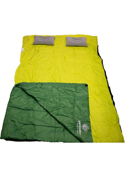 Dft Çift KIŞILIK(190+30)X145CM Yeşil -5°uyku Tulum