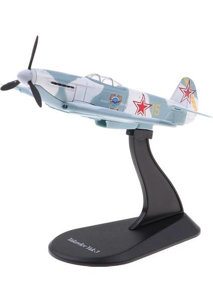 1/72 Yak-3 Modelleri Sovyet Avcı 1945 Uçak Düzlemi W / Metal Ekran Standı (Yurt Dışından)