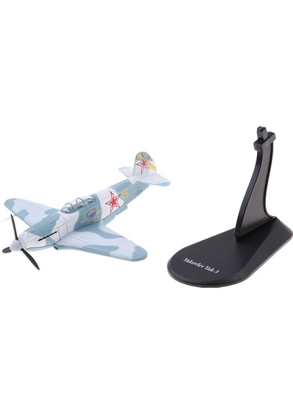 1/72 Yak-3 Modelleri Sovyet Avcı 1945 Uçak Düzlemi W / Metal Ekran Standı (Yurt Dışından)