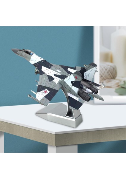 Vogue Element 1/100 Sukhoı Su-35 Metal Avcı Uçağı Modeli ile Ekran Standı Koleksiyon (Yurt Dışından)