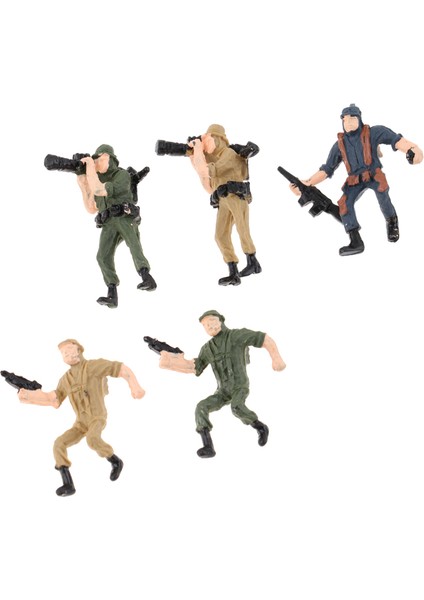 20 Parça 1/75 Ordu Model Askerler Eylem Model Figürü Insanlar Oyuncak (Yurt Dışından)