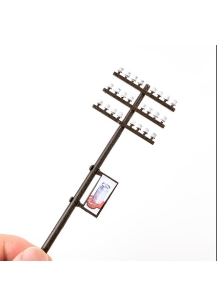 3 Adet 1/100 Ho Ölçekli Model Tren Park Sokak Manzara Düzeni Için Telefon Direkleri (Yurt Dışından)