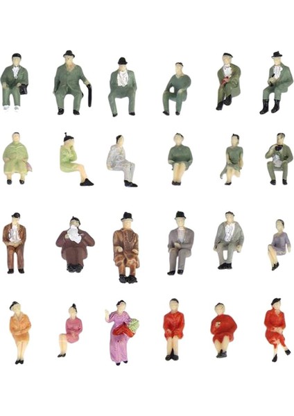 50 Adet 1/87 Ho Renk Rakamlar Modelleri Mini Modeller Demiryolu Süsler Aksesuarları Için (Yurt Dışından) fiyatları