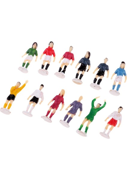 Vogue Element 12X Ho Oo 1/87 Kum Table Sahne Binası Için Boyalı Futbol Figürü Modelleri (Yurt Dışından)